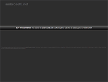 Tablet Screenshot of ambrosetti.net